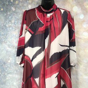 Eva Mendes | Print Swing Dress